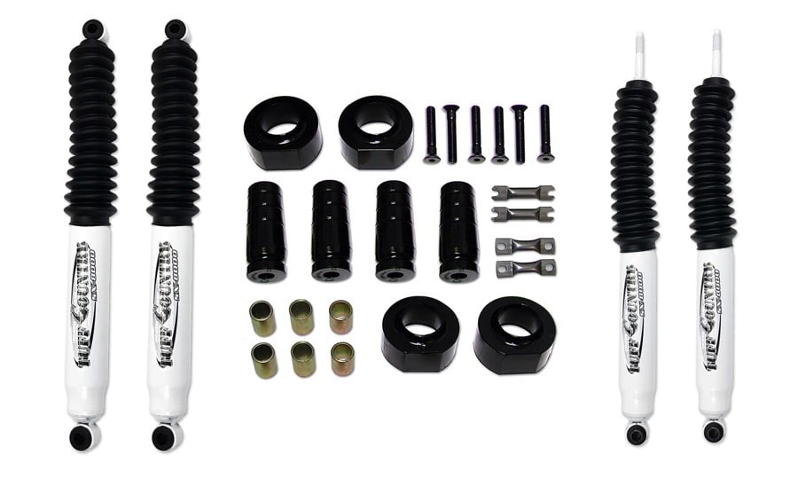 Tuff Country 1.75 Inch Spacers Lift Kit w/Shocks 97-06 Wrangler - Click Image to Close